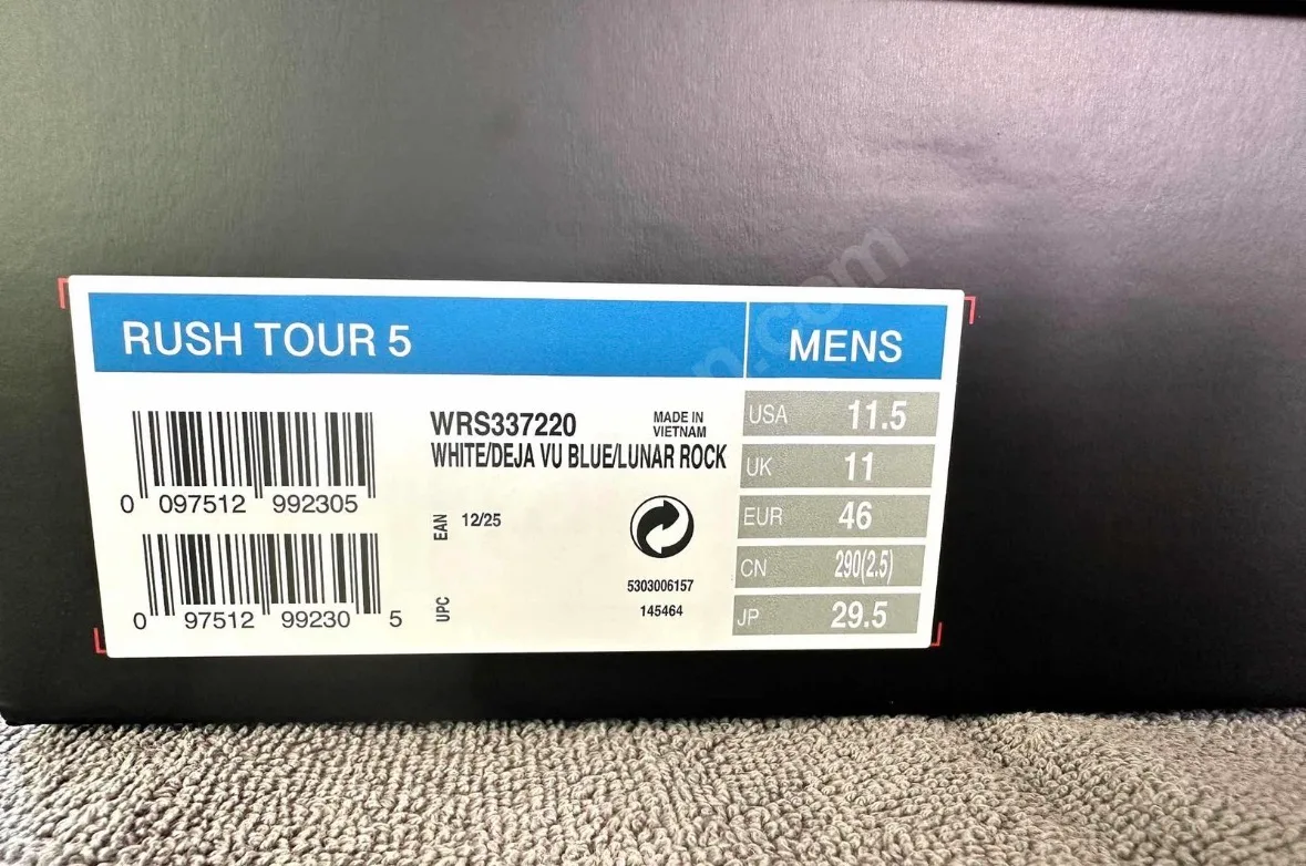 Wilson Rush Tour 5 White 2026 46 num