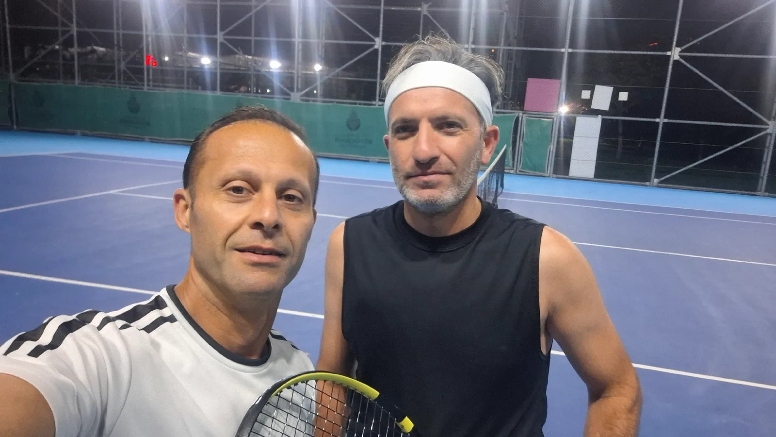 Sedat Toprak - Bora Ayhan tenis maçından fotoğraf